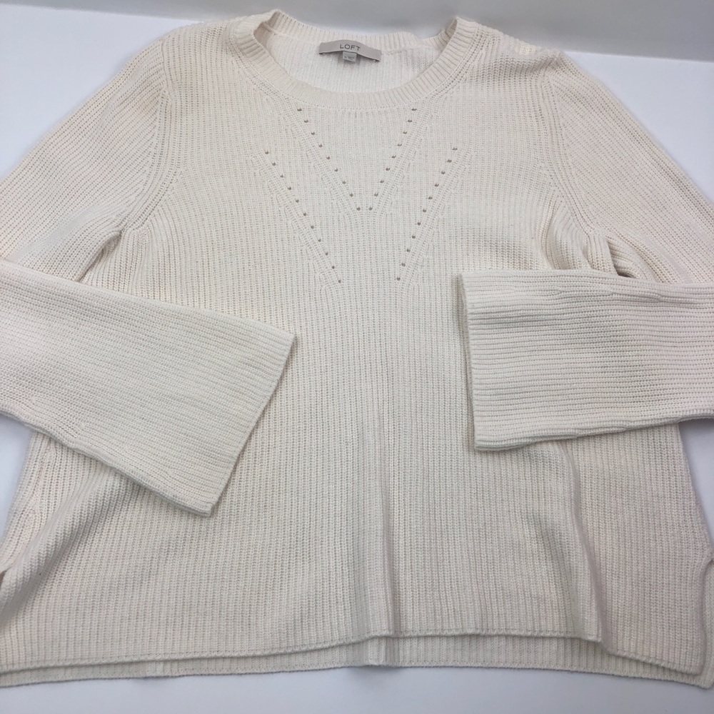 LOFT lana bell sleeve sweater - Picture 2 of 8